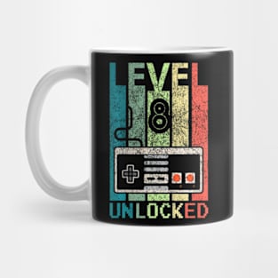 Kids Level 8 Unlocked Video Gamer 8Th Birthday Mug